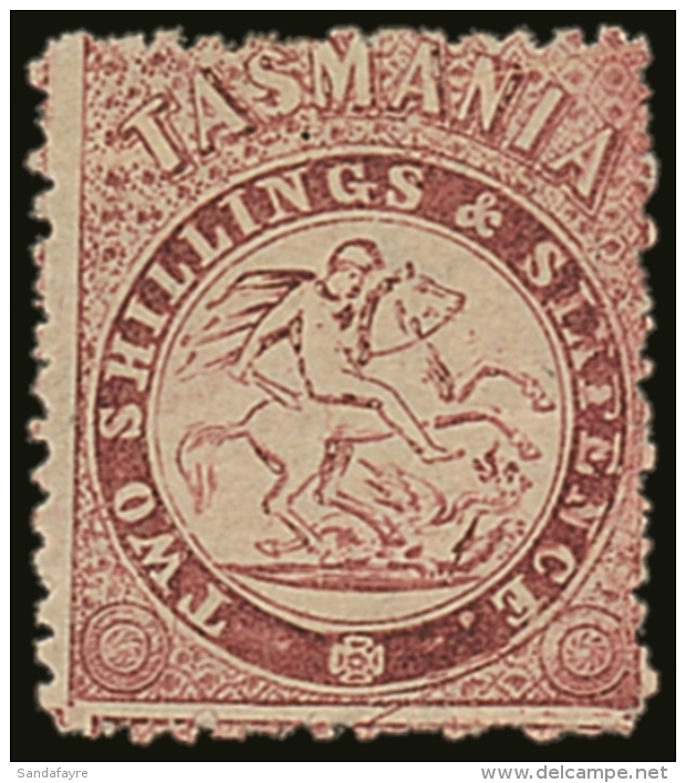 TASMANIA POSTAL FISCAL 1863-80 2s6d Carmine Perf 12, SG F13, Very Fine Lightly Hinged Mint. For More Images,... - Altri & Non Classificati