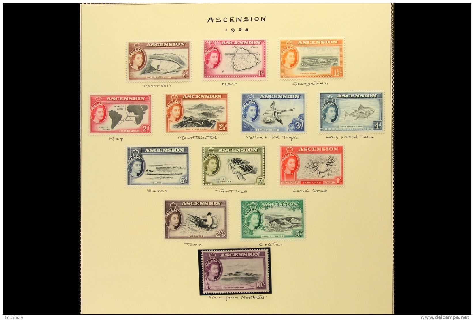 1937-77 VERY FINE MINT COLLECTION An All Different Collection On Album Pages Which Includes 1938-40 Perf... - Ascensione