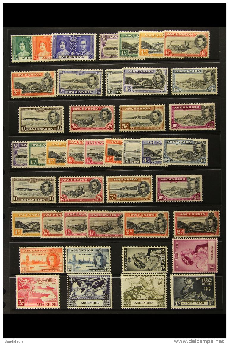 1937-53 COMPLETE KGVI MINT COLLECTION On A Stock Page. An Attractive Complete Run, SG 35/55 Including All... - Ascensione