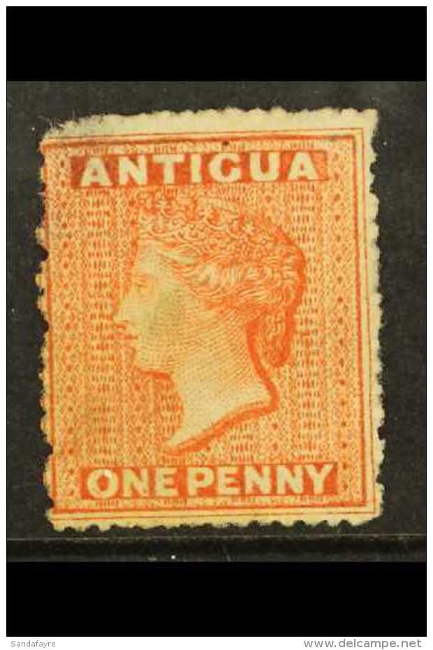 1867 1d Vermilion, Wmk Sideways, SG 7b, Unused, Also Showing The Position 8 MAJOR RE-ENTRY. Thin, Cat &pound;250+... - Altri & Non Classificati