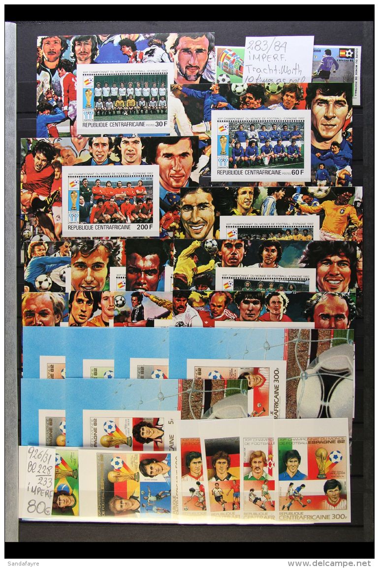 FOOTBALL - AFRICA NATIONS 1982 World Cup -  World Superb Never Hinged Mint All Different AFRICAN NATIONS... - Non Classificati