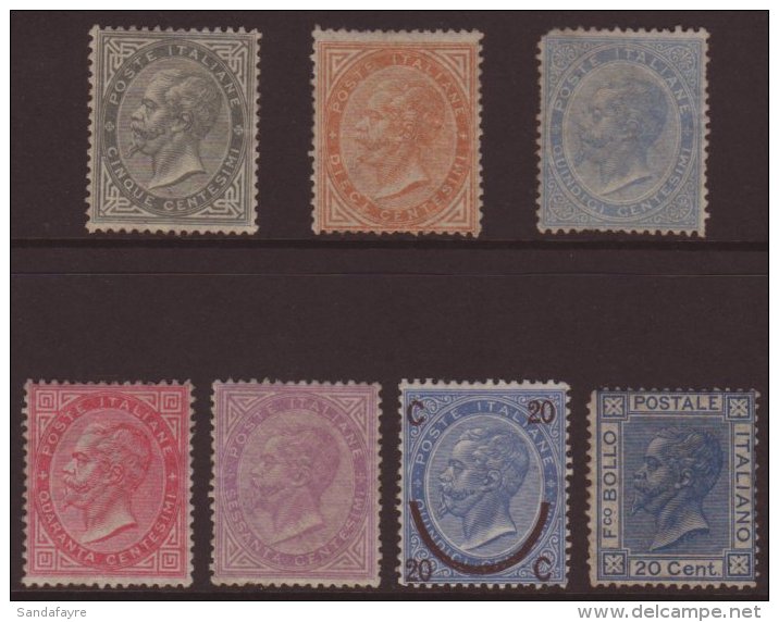 CLASSIC MINT ITALY, CAT &pound;16,000+. Italian 1863-65 5c Slate-grey, 10c Orange Buff, 15c Pale Blue, 40c Rose,... - Altri & Non Classificati