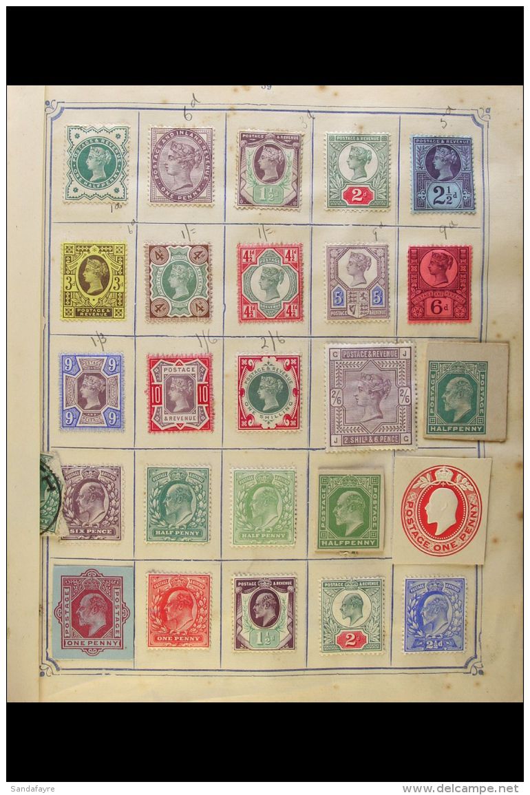 1840-1910 OLD TIME COLLECTION A Delightful "Old Time" Mint &amp; Used Collection Presented In A Green "OPPEN's"... - Altri & Non Classificati