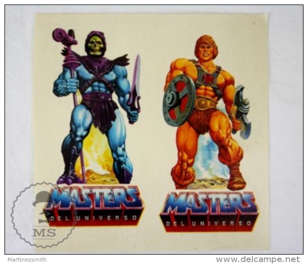 Original 1980's MOTU Master Of The Universe: He Man &amp; Skeletor Stickers -Spanish - Stickers