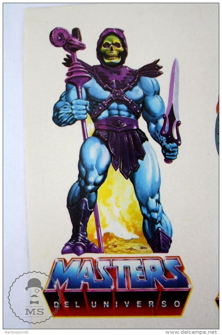 Original 1980's MOTU Master Of The Universe: He Man &amp; Skeletor Stickers -Spanish - Stickers