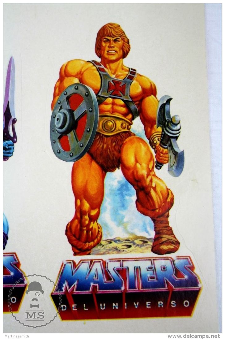 Original 1980's MOTU Master Of The Universe: He Man &amp; Skeletor Stickers -Spanish - Stickers