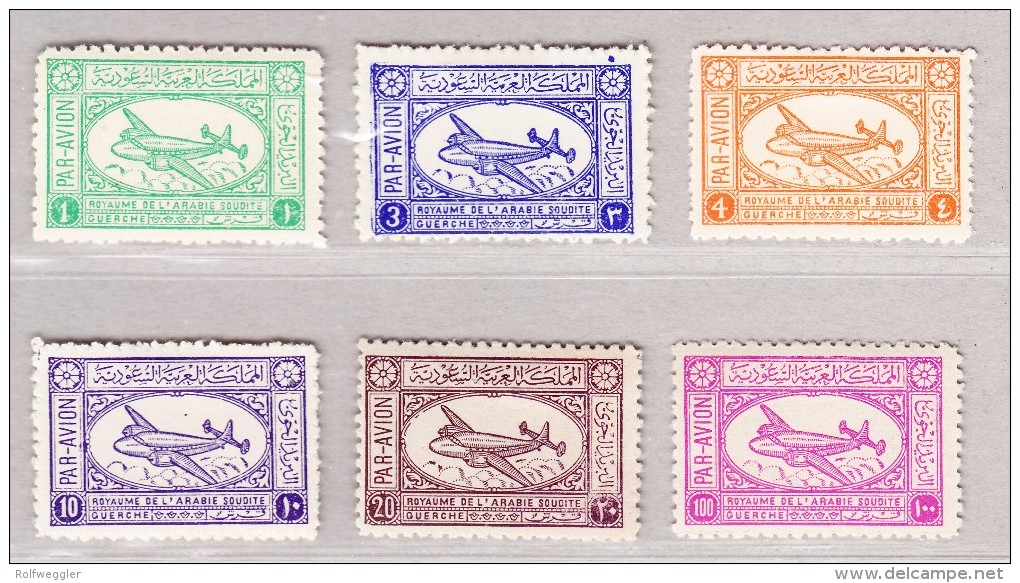 Saudi-Arabien 1949 Mi#29-34 * - Arabie Saoudite