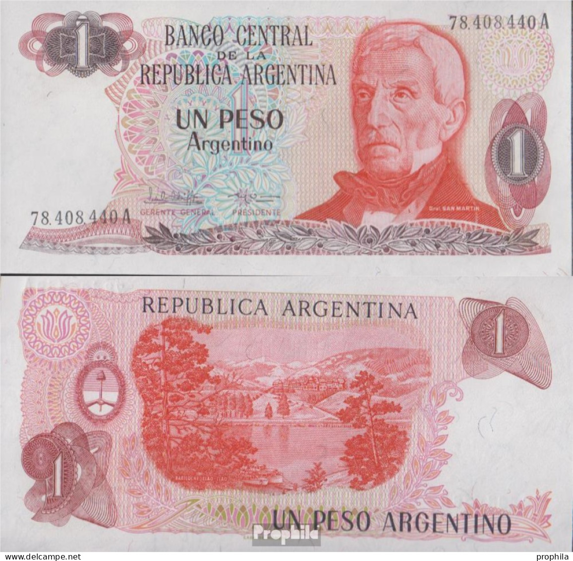 Argentinien Pick-Nr: 311a Bankfrisch 1983 1 Peso - Argentine