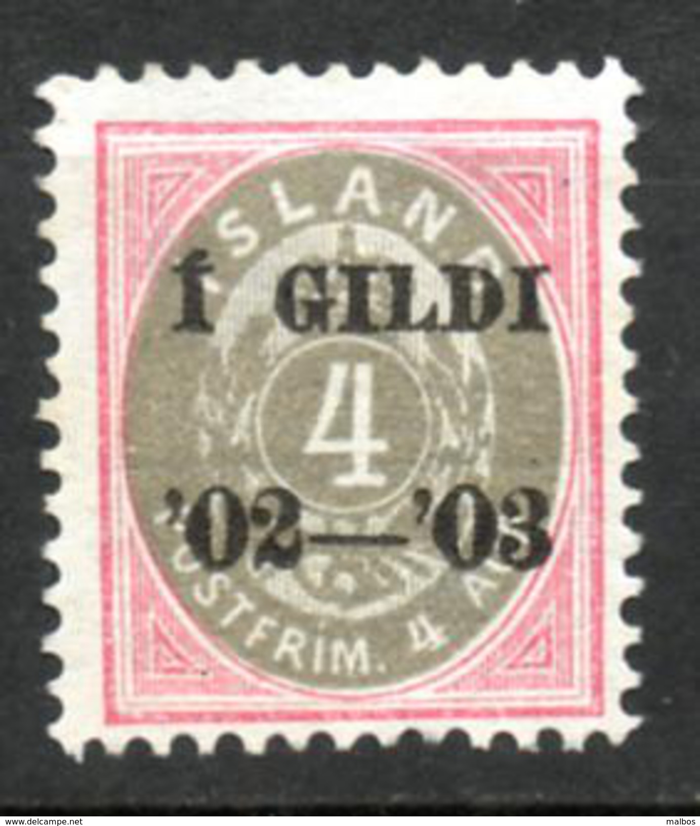 ISLAND  1902  (*)   Y&T N° 24   - P12.5   - Sans Gomme - Without Gum - Neufs