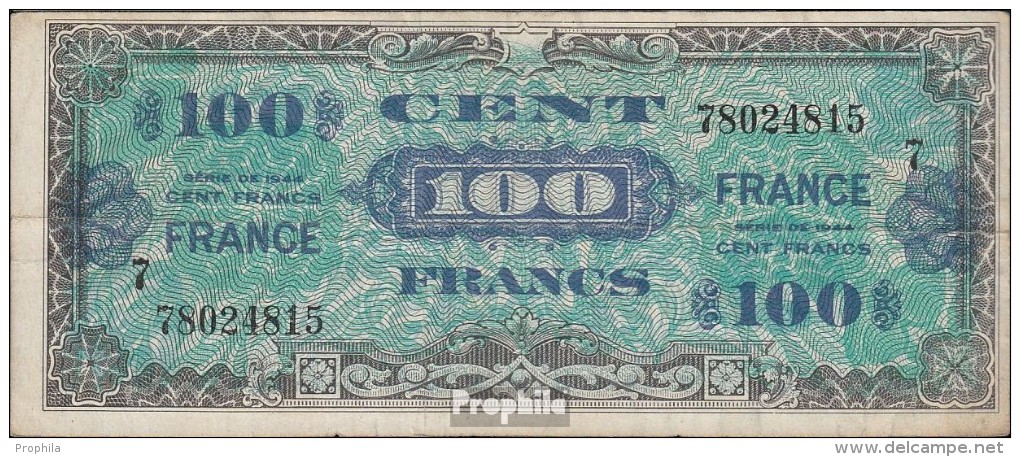 Frankreich Pick-Nr: 123c Gebraucht (III) 1944 100 Francs - Sonstige & Ohne Zuordnung