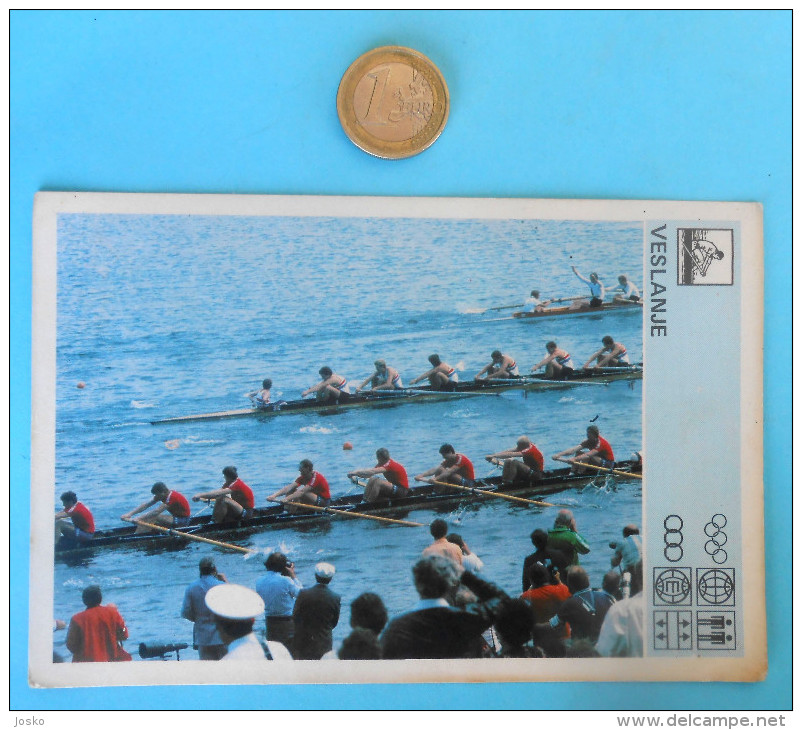 ROWING (Veslanje) - Yugoslavia Old Card Svijet Sporta 1980 * Aviron Rudersport Rudern Rudernd Remo Canottaggio - Aviron