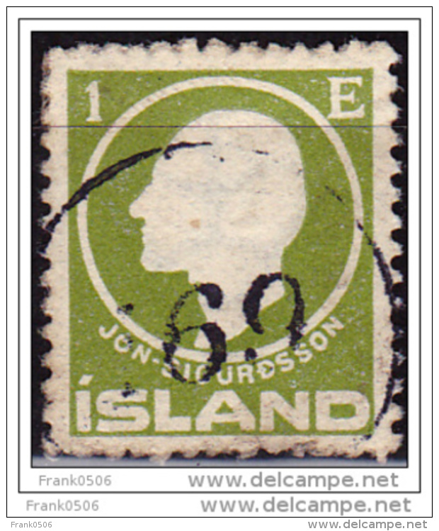 Iceland 1911, Jon Sigurdsson, 1e, Used - Used Stamps