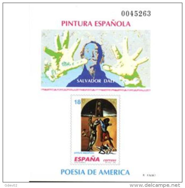 ESPO32-LFTPO032THC.Exposicion Juvenil.Prueba Oficial Homenaje Al Pintor SALVADOR DALÍ 1994.(Ed  PO 32) - Hojas Conmemorativas