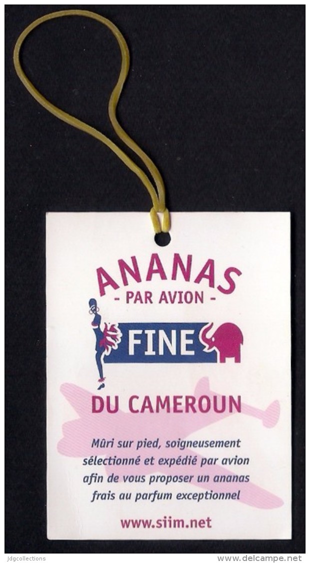 # PINEAPPLE FINE DU CAMEROUN Fruit Tag Balise Etiqueta Anhanger Ananas Pina Camerun - Fruits & Vegetables