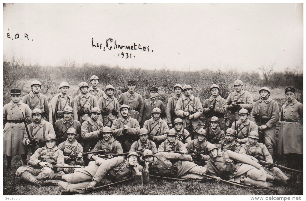 LES CHARMETTES -  Militaires E.O.R  ( Carte-photo ) - Photos