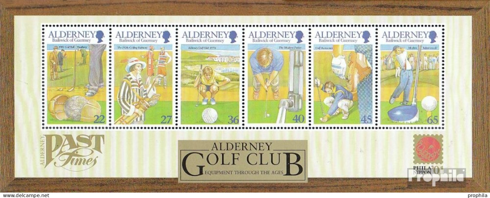 GB - Alderney Block10 (kompl.Ausg.) Postfrisch 2001 Golf - Alderney