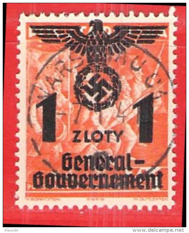 MiNr. 27 O  Deutschland Besetzungsausgaben II. Weltkrieg Generalgouvernement - Besetzungen 1938-45