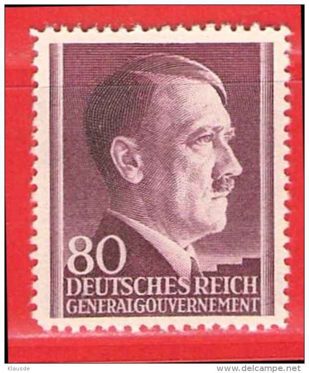 MiNr.85 Xx Deutschland Besetzungsausgaben II. Weltkrieg Generalgouvernement - Bezetting 1938-45