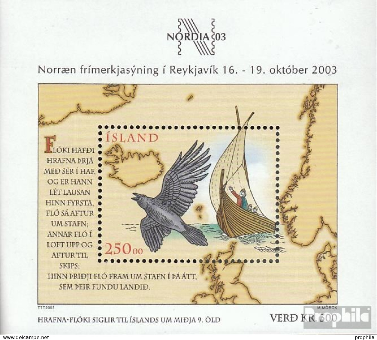 Island Block32 (kompl.Ausg.) Postfrisch 2003 Briefmarkenausstellung - Ungebraucht