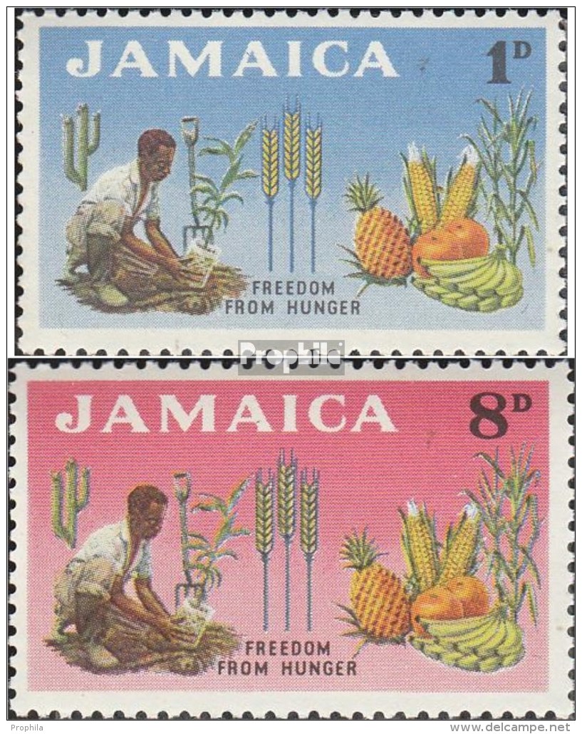 Jamaica 203-204 (kompl.Ausg.) Postfrisch 1963 Kampf Gegen Den Hunger - Jamaica (1962-...)