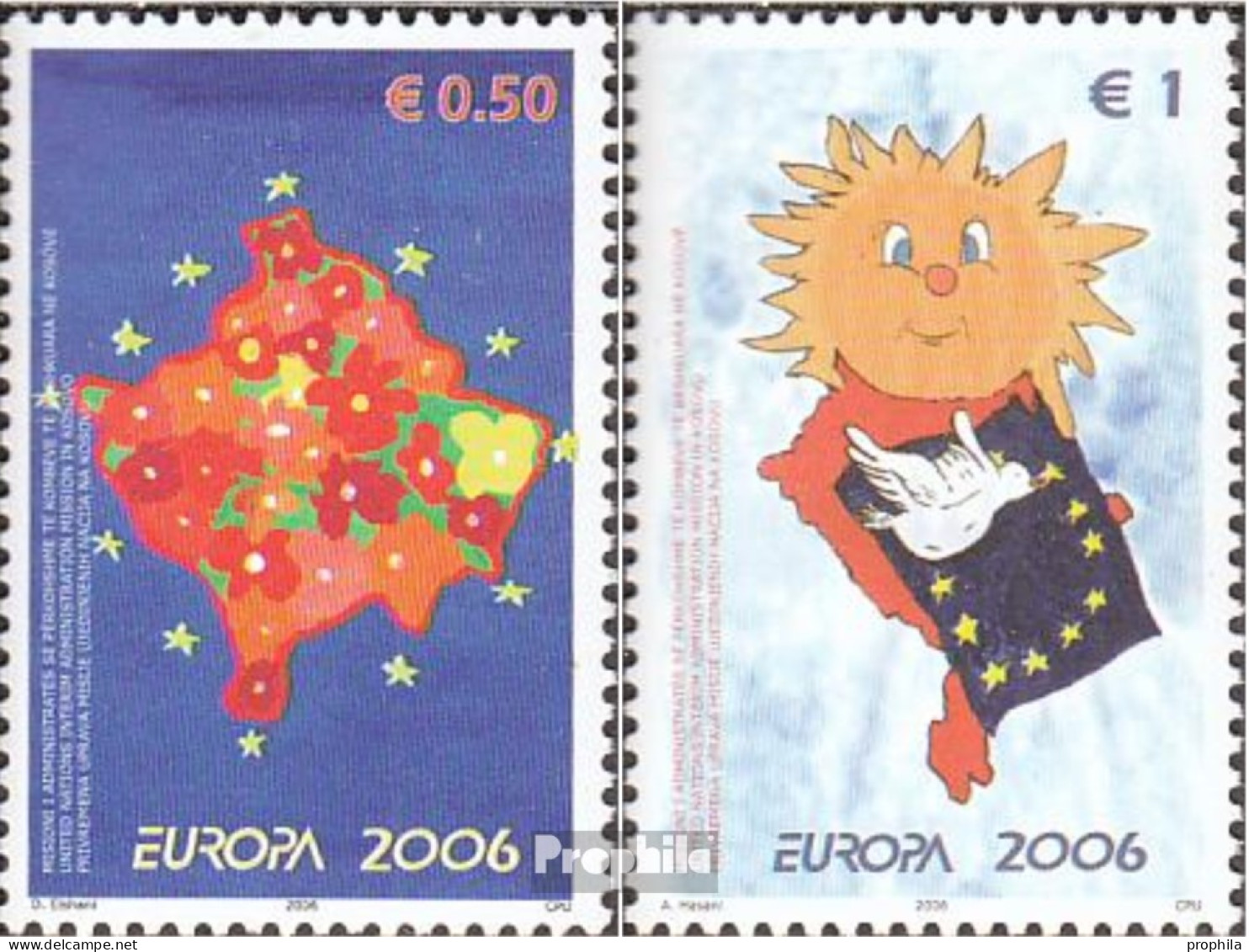 Kosovo 43-44 (kompl.Ausg.) Postfrisch 2006 Europa: Integration - Ungebraucht