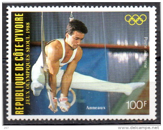 COTE D ´IVOIRE   PA 117   * *     JO 1988   Gymnastique Anneaux - Gymnastique