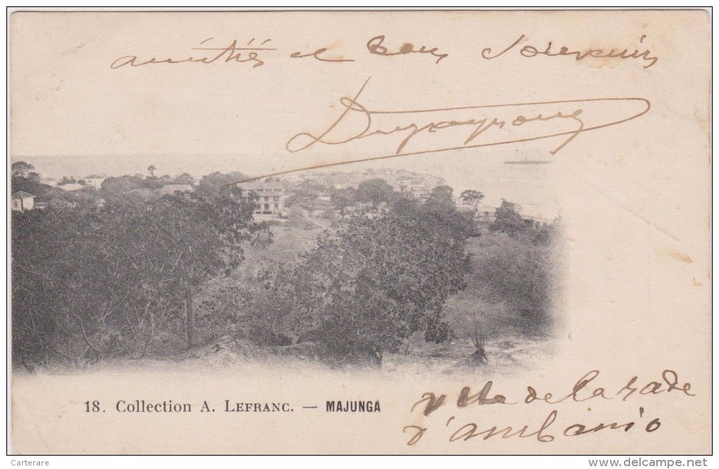 Carte Ancienne,MADAGASCAR EN 1904,MADAGASICARA,majunga,mahajanga,boeny,carte Envoyée Au Directeur De TRIBUNE PARIS,RARE - Madagaskar