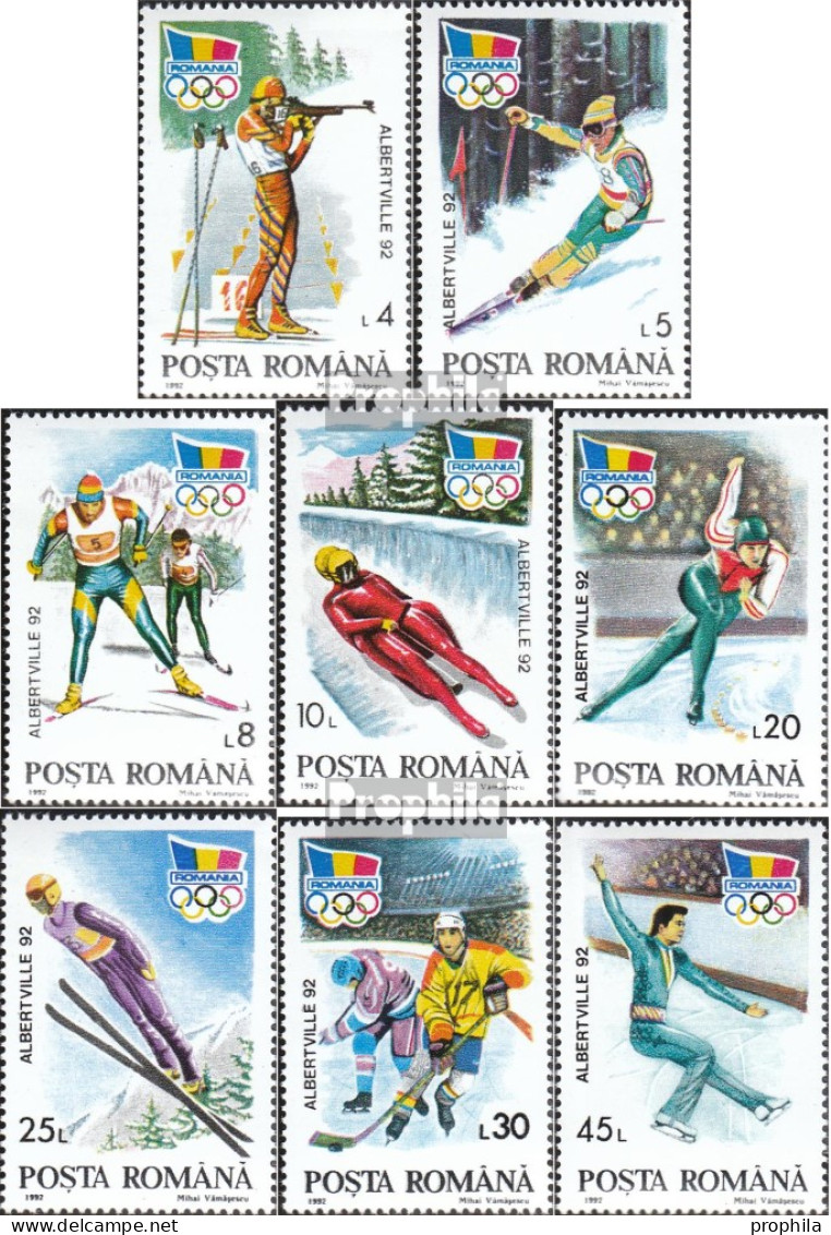 Rumänien 4761-4768 (kompl.Ausg.) Postfrisch 1992 Olymp.Winterspiele Albertville 92 - Ungebraucht