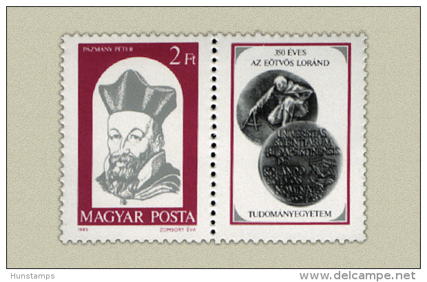 Hungary 1985. Loránd Eotvos Segmental Stamp MNH (**) Michel: 3749 / 0.60 EUR - Unused Stamps