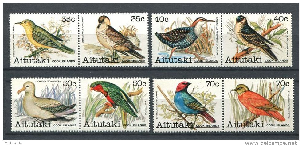 169 AITUTAKI 1982 - Yvert 308/15 - Oiseau  - Neuf ** (MNH) Sans Trace De Charniere - Aitutaki