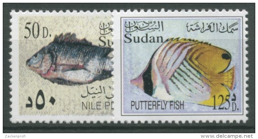 Sudan 2003 Fische Nigerbarsch Blaumaskengaukler 564 + 569 Postfrisch - Sudan (1954-...)