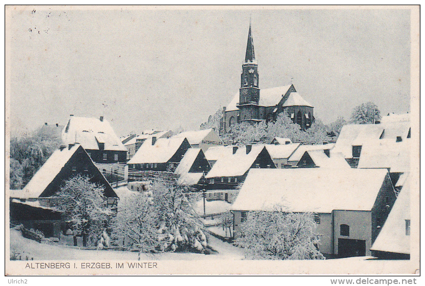 AK Altenberg I. Erzgebirge Im Winter - 1932 (23978) - Altenberg