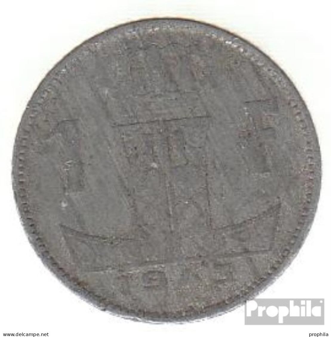 Belgien KM-Nr. : 127 1942 Sehr Schön Zink Sehr Schön 1942 1 Franc Löwe Auf Schild - 1 Frank