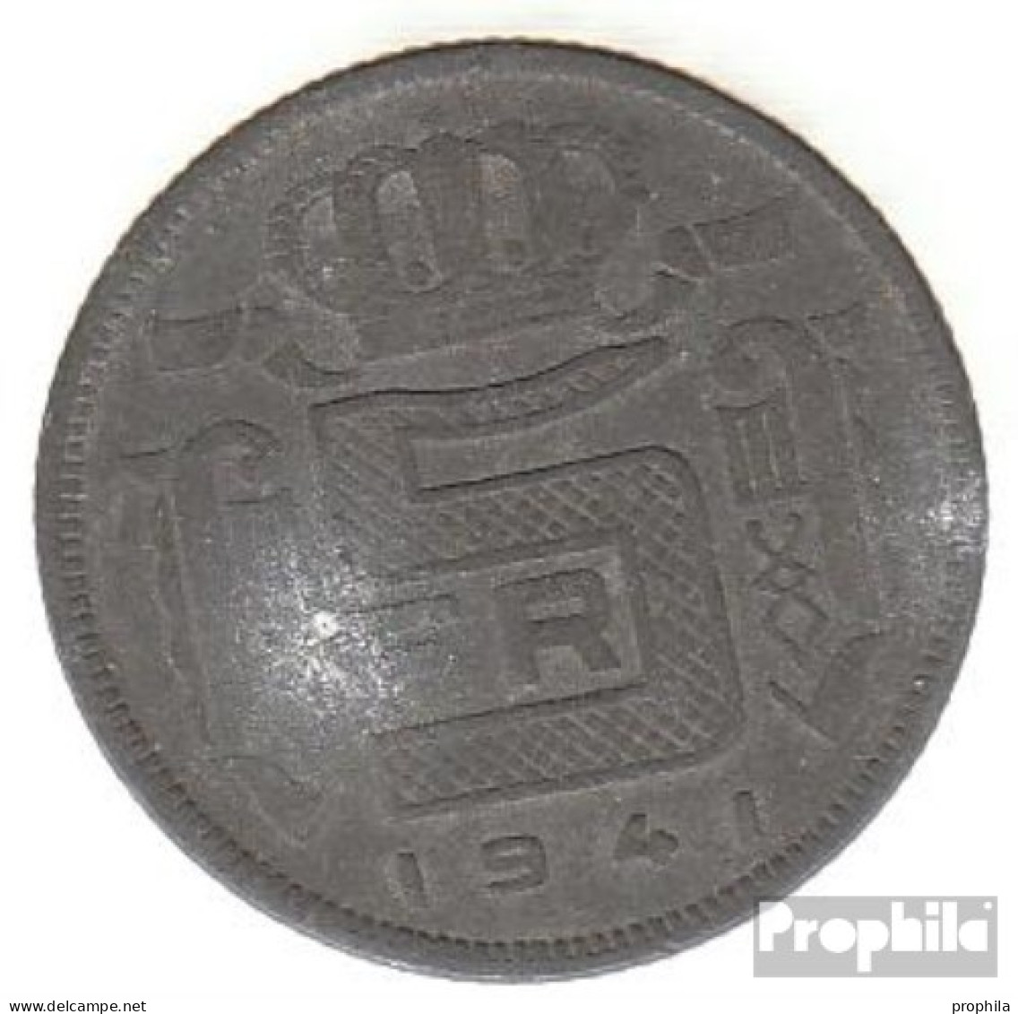 Belgien KM-Nr. : 129 1943 Sehr Schön Zink Sehr Schön 1943 5 Francs Leopold III. - 5 Francs