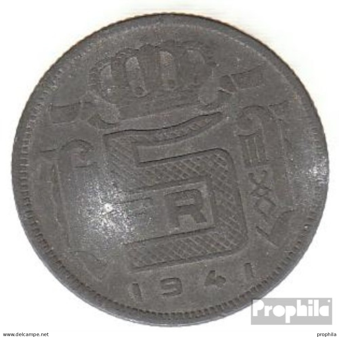 Belgien KM-Nr. : 129 1943 Vorzüglich Zink Vorzüglich 1943 5 Francs Leopold III. - 5 Francs