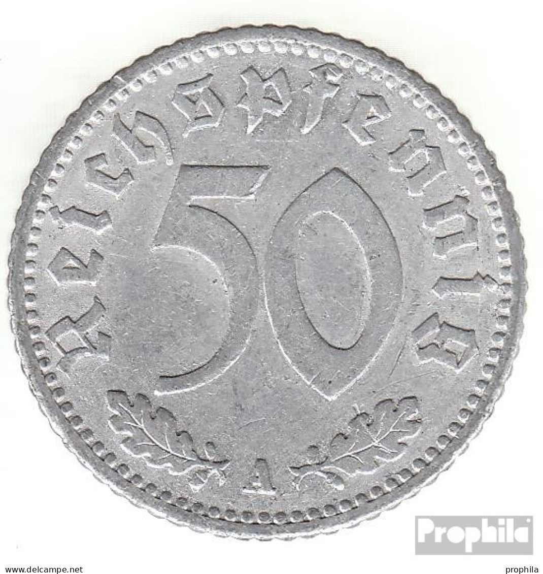 Deutsches Reich Jägernr: 368 1935 F Sehr Schön Aluminium Sehr Schön 1935 50 Reichspfennig Reichsadler - 50 Reichspfennig