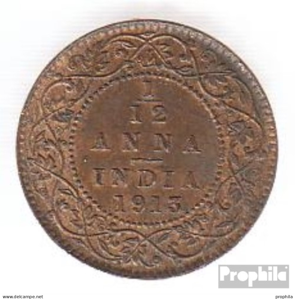 Indien KM-Nr. : 509 1936 Vorzüglich Bronze Vorzüglich 1936 1/12 Anna George V. - Indien