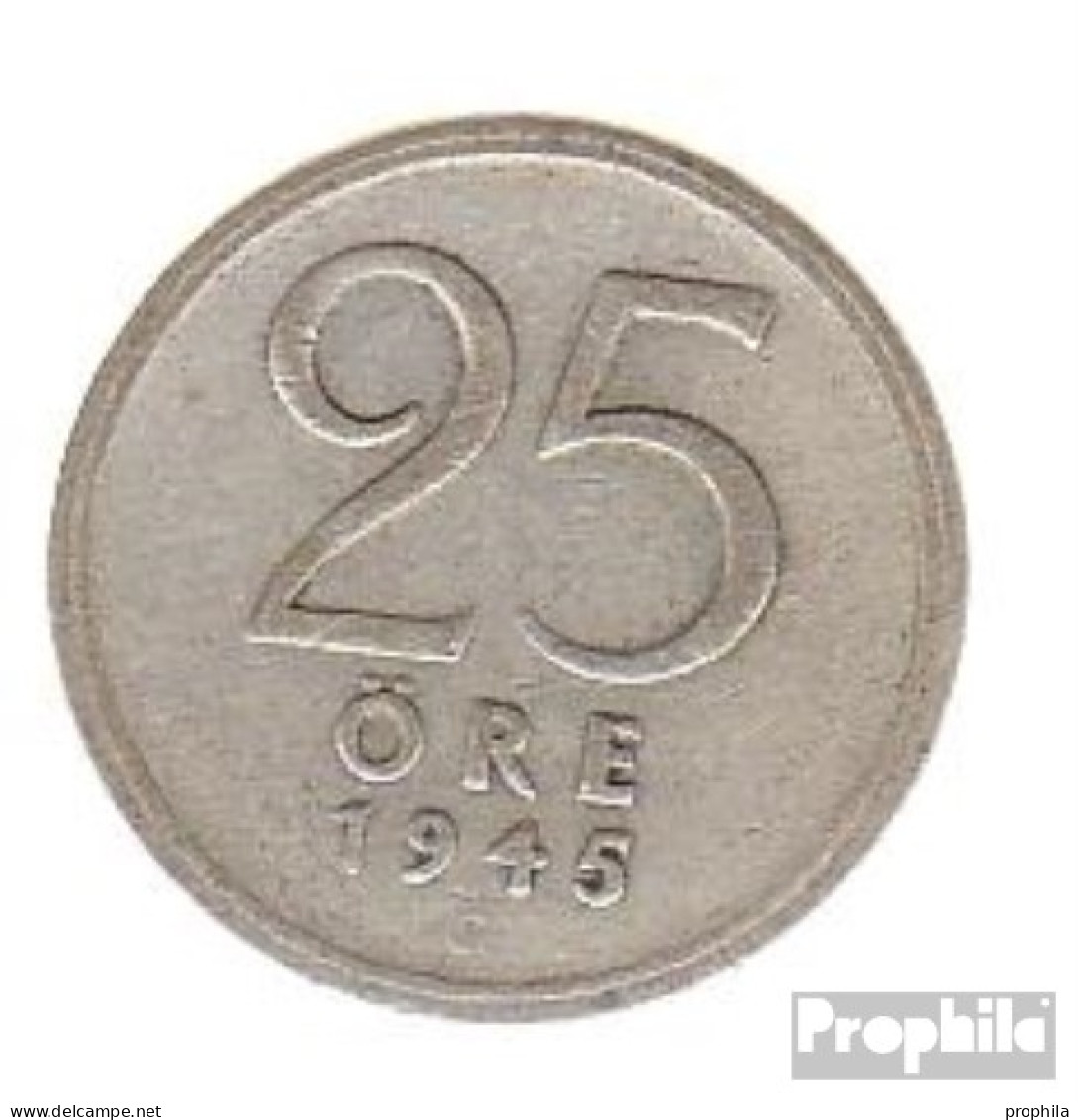 Schweden KM-Nr. : 816 1943 Sehr Schön Silber Sehr Schön 1943 25 Öre Krone - Schweden
