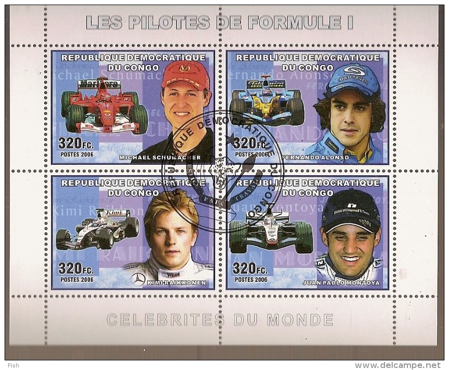 Congo & Celebridades, Formula 1 2006 (5) - Mint/hinged