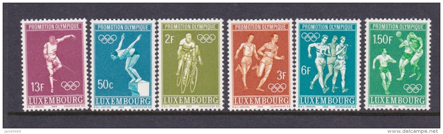 Olympic Games 1968 Mexico Luxembourg Olympic Games MNH - Summer 1968: Mexico City