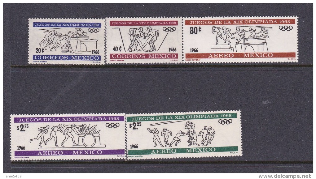 Olympic Games 1968 Mexico Mexico 1966 Preolympic Games MNH - Summer 1968: Mexico City