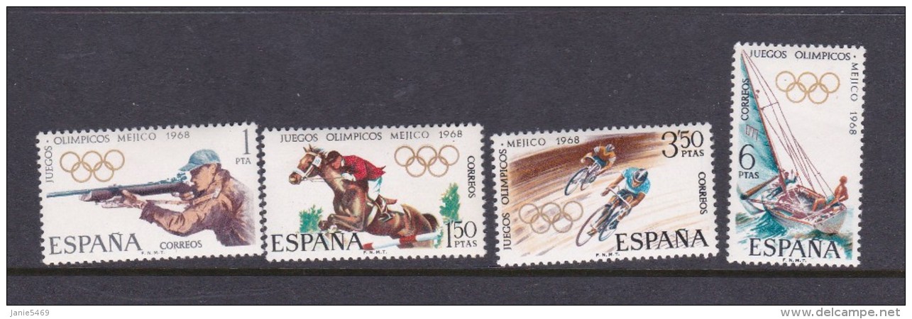 Olympic Games 1968 Mexico Spain Olympic Set MNH - Summer 1968: Mexico City