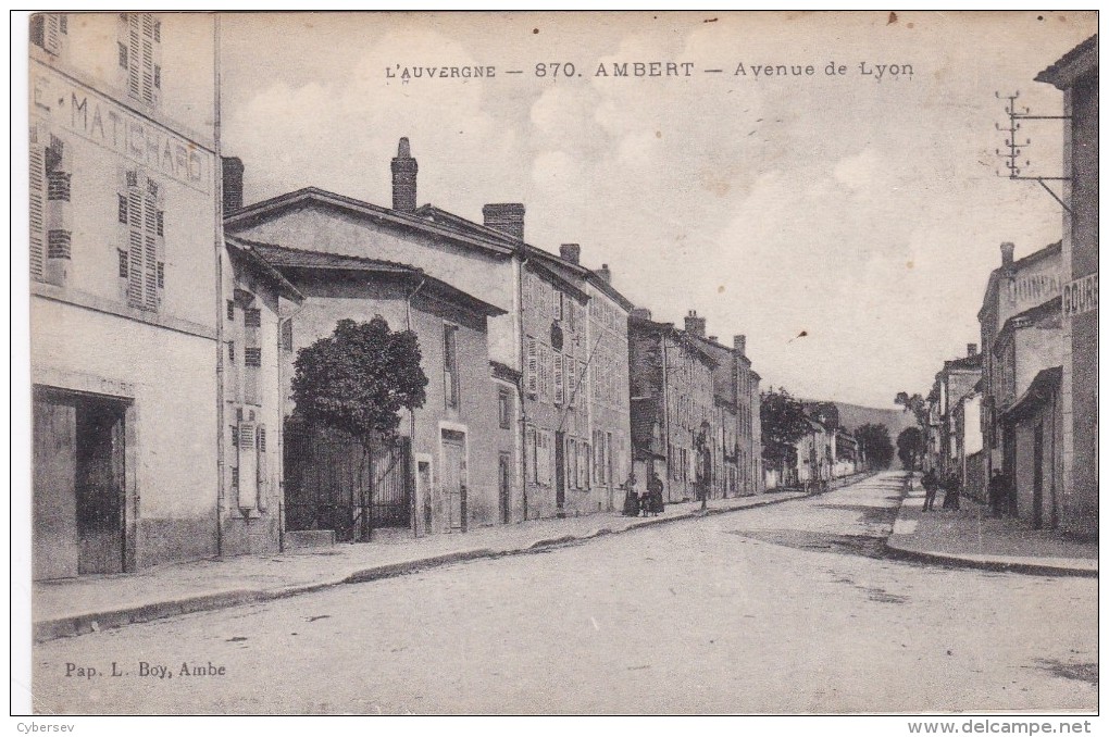 AMBERT - Avenue De Lyon - Animé - Ambert