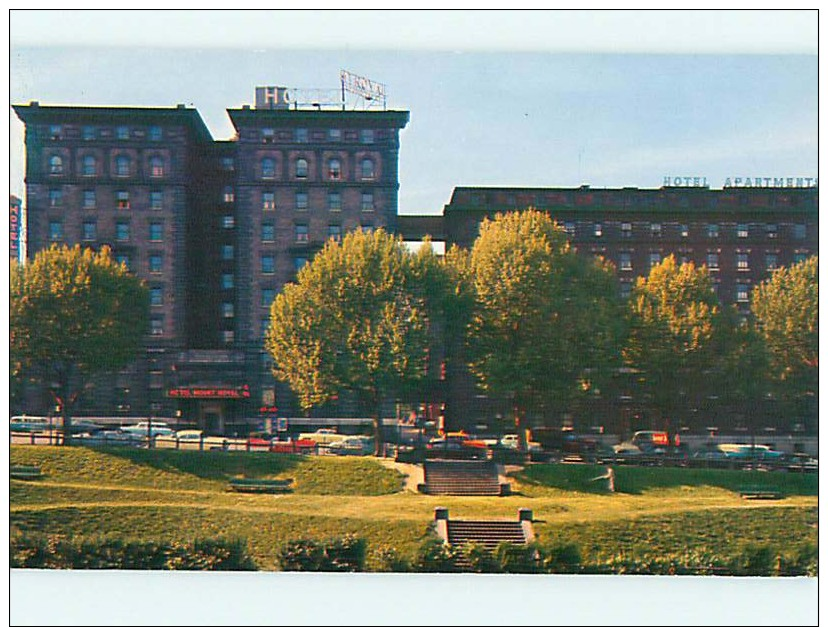 Unused Pre-1980 OLD CARS & MOUNT ROYAL HOTEL Baltimore Maryland MD Q4157 - Altri & Non Classificati