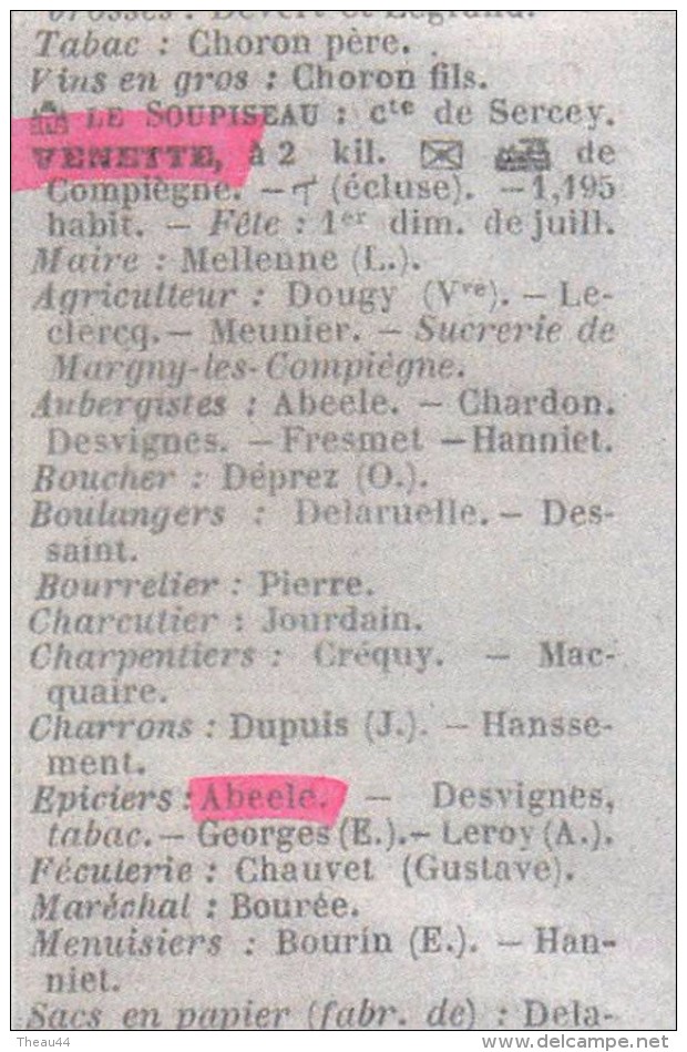 VENETTE   - Carte-Photo  -  Epicerie - Fruiterie " ABEELE "  - Ravitaillement De La Marine - Immatriculation " LS " Oise - Venette