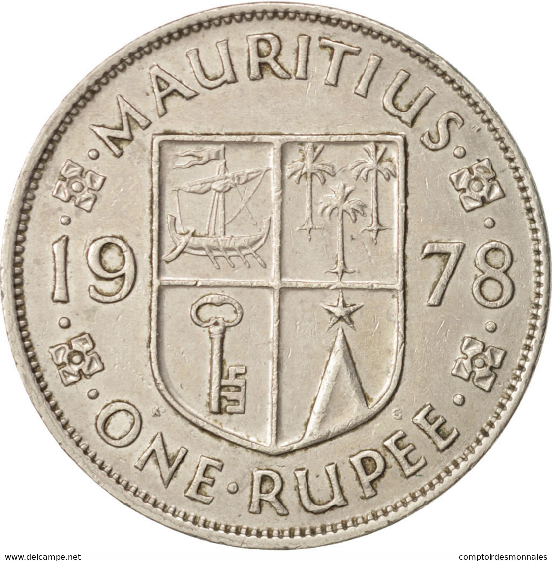 Monnaie, Mauritius, Elizabeth II, Rupee, 1978, TTB, Copper-nickel, KM:35.1 - Mauritius