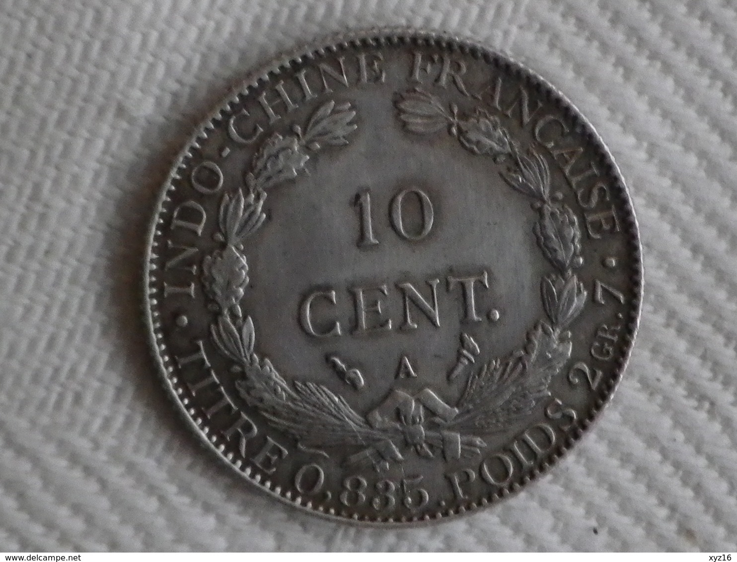 RARE-10 Cents INDOCHINE FRANCAISE 1903 A - ARGENT - Altri & Non Classificati