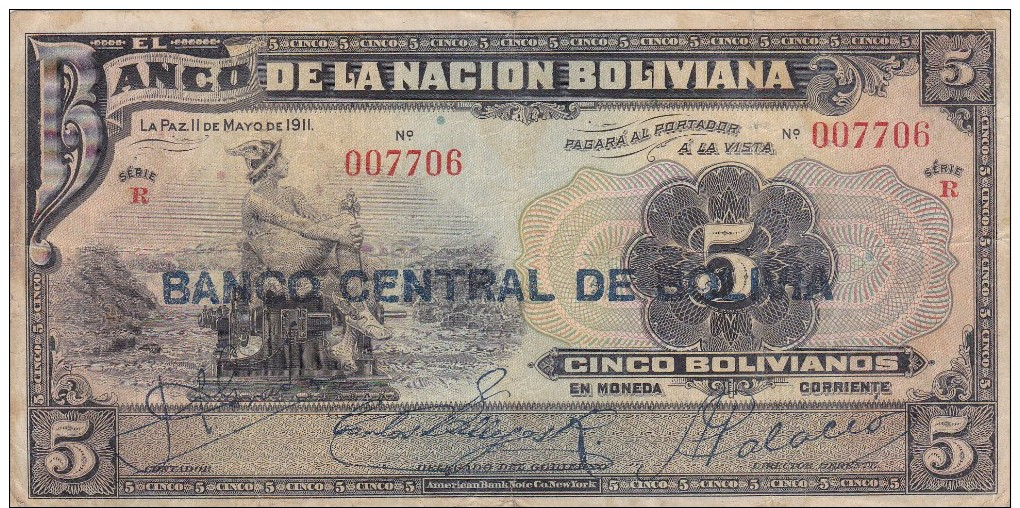 Banco Central De BOLIVIA  1929. - Bolivia