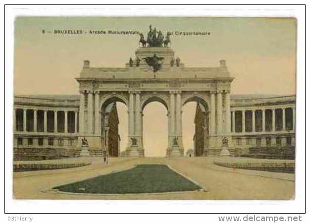 CPA BELGIQUE BRUXELLES ARCADE MONUMENTALE DU CINQUANTENAIRE - Autres & Non Classés