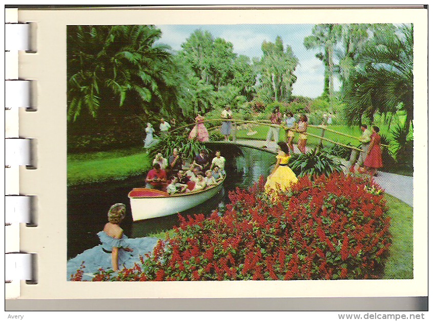 Florida's Cypress Gardens "America's Tropical Wonderland  Booklet Ten Natural Color Reproductions - Amérique Du Nord